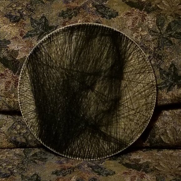 Woman in black, detailed nail and thread art, artisan hand made, NWOT - Picture 1 of 6